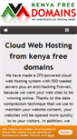Mobile Screenshot of kenyafreedomains.com